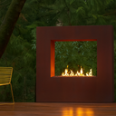 Corvus Atelier Corten Frame Outdoor Fireplace